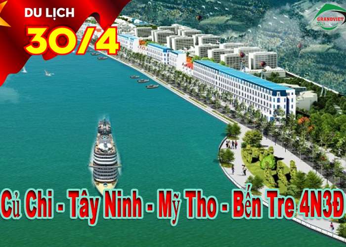 Tour Củ Chi - Tây Ninh - Mỹ Tho - Bến Tre 4 Ngày 3 Đêm Lễ 30/4-1/5 (Bay VietnamAirlines)